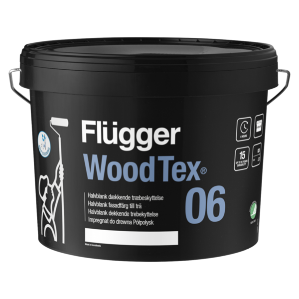 Flügger 06 Wood Tex Holzschutz | Weiß